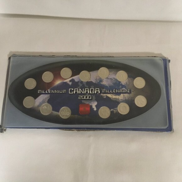 Canada Millennium 1999 2000 25 Cents Province Quarters Set RCM Mint Set - Picture 5 of 5